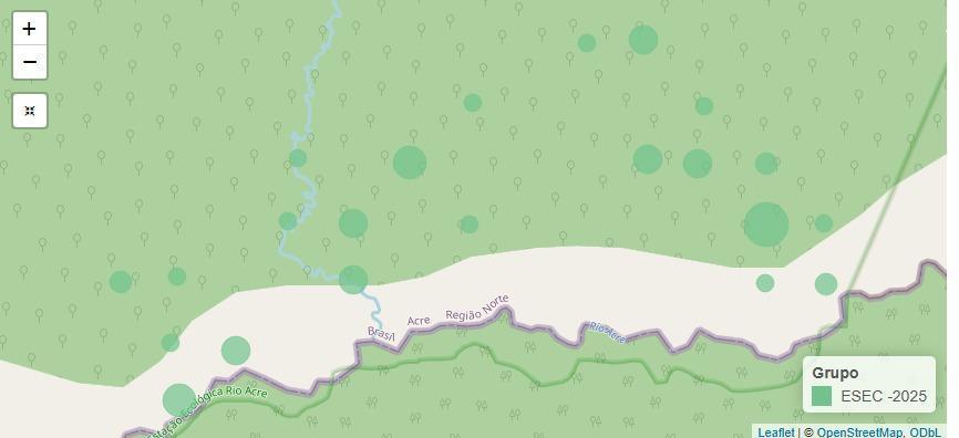 Puma (Puma concolor) detection locations across the station